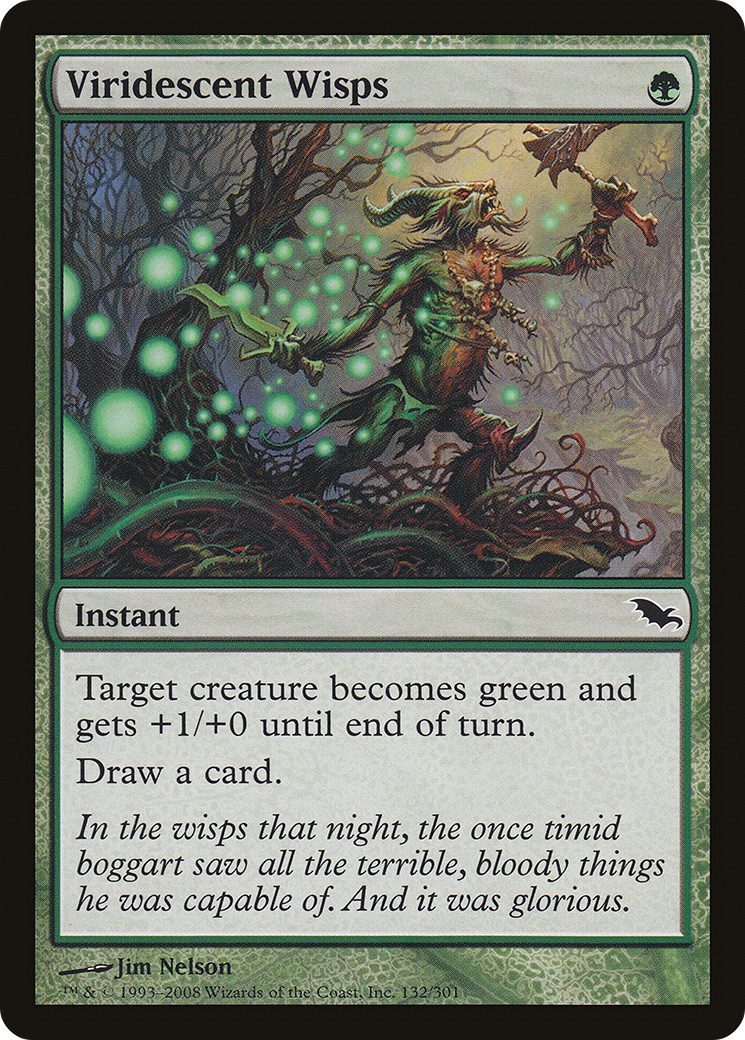 Viridescent Wisps (132) Foil - Shadowmoor