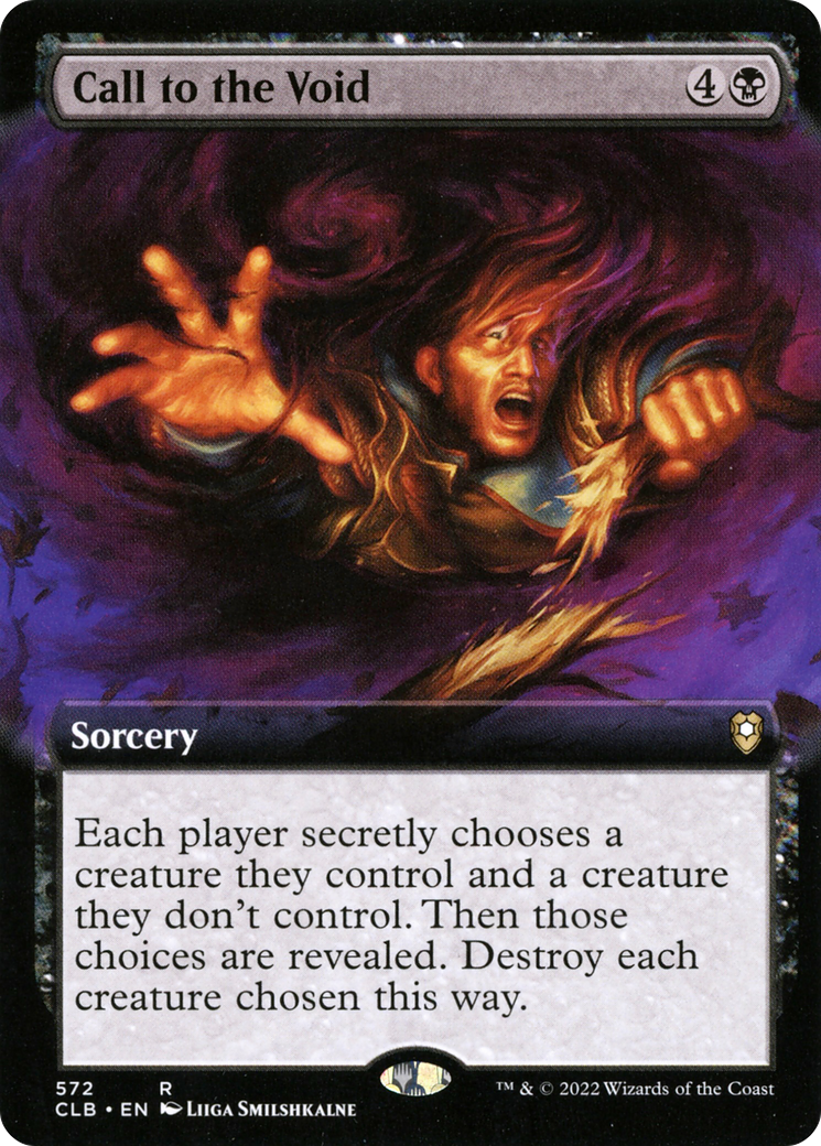 Call to the Void (Extended Art) (572) Foil - Commander Legends: Battle for Baldur's Gate