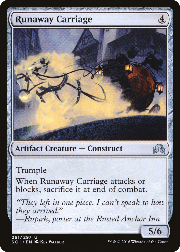 Runaway Carriage (261) Foil - Shadows over Innistrad