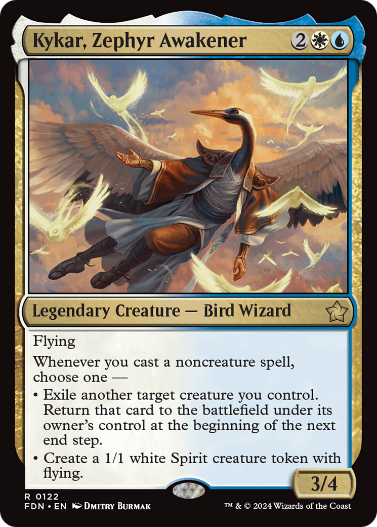 Kykar, Zephyr Awakener (122) Foil - Foundations