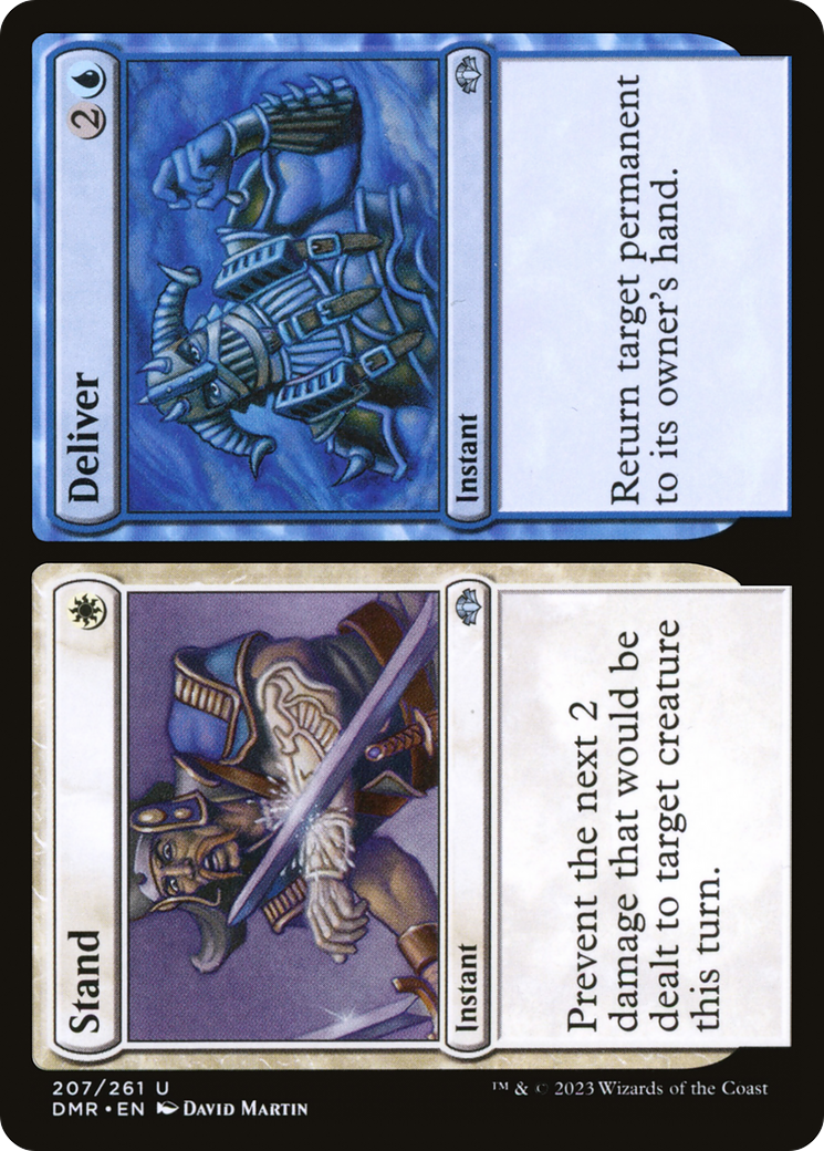 Stand // Deliver (207) Foil - Dominaria Remastered