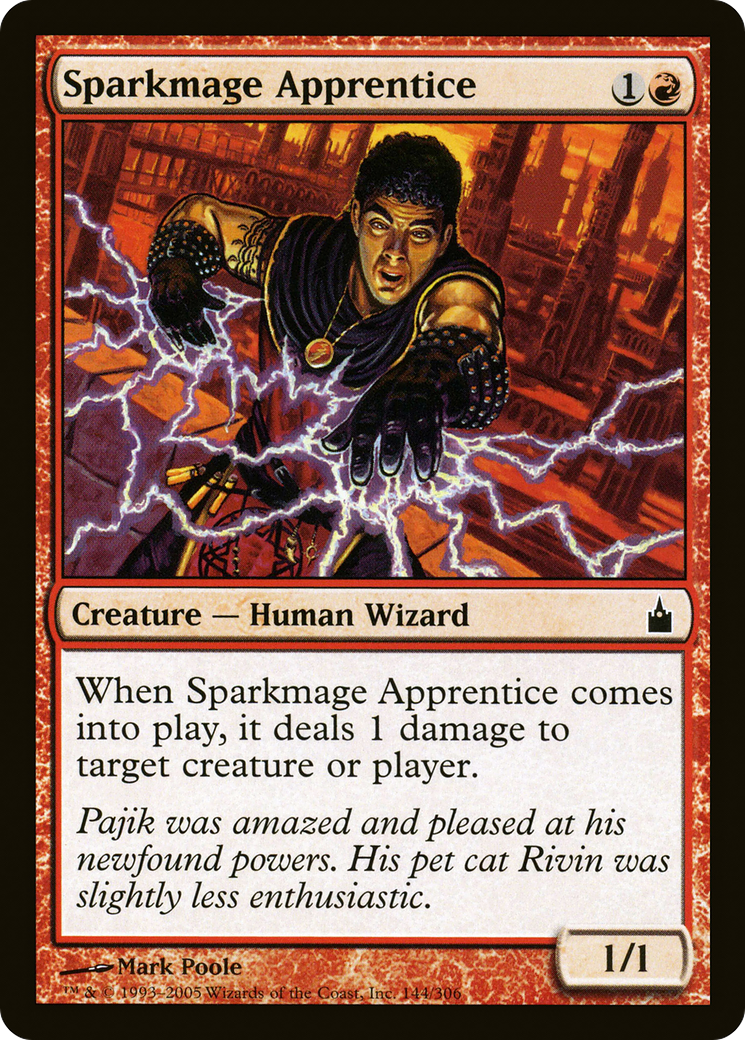 Sparkmage Apprentice (144) Foil - Ravnica: City of Guilds