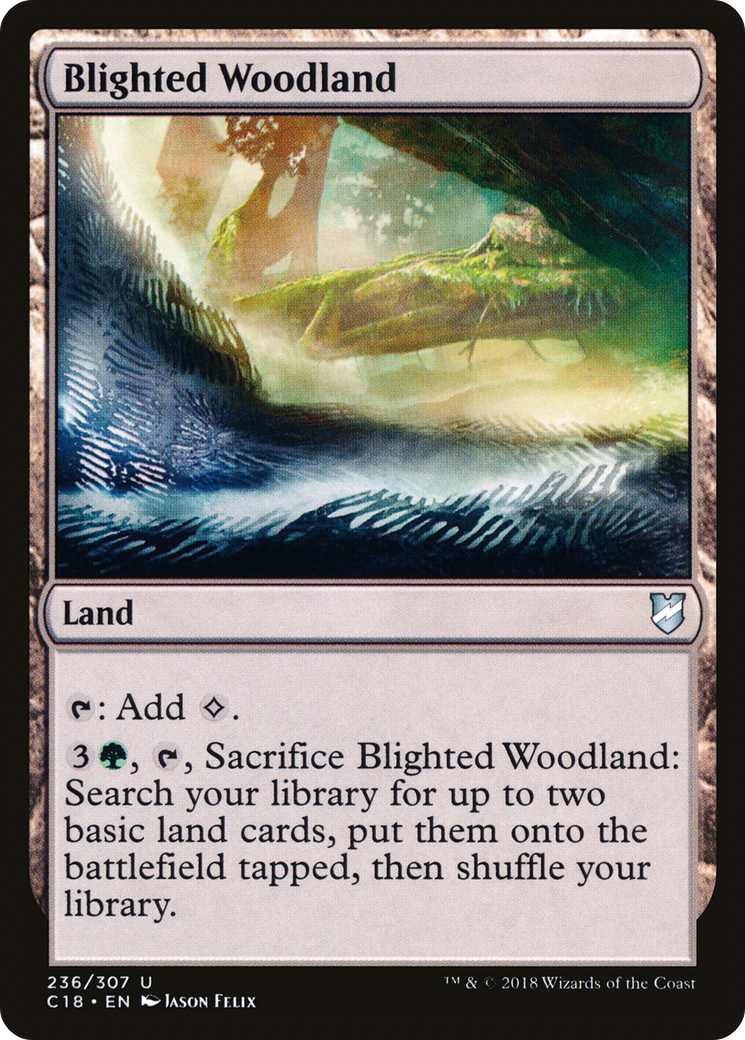 Blighted Woodland (236) - Commander 2018
