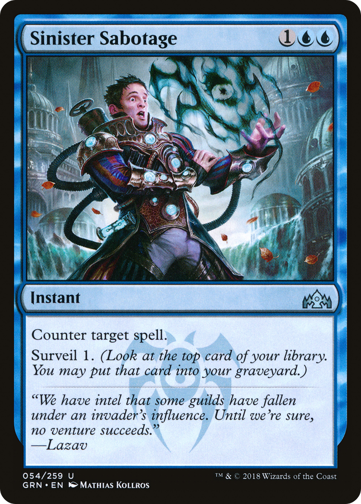 Sinister Sabotage (054) Foil - Guilds of Ravnica