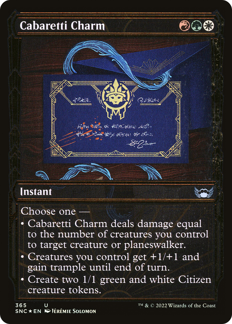 Cabaretti Charm (Gilded Foil) (365) Foil - Streets of New Capenna