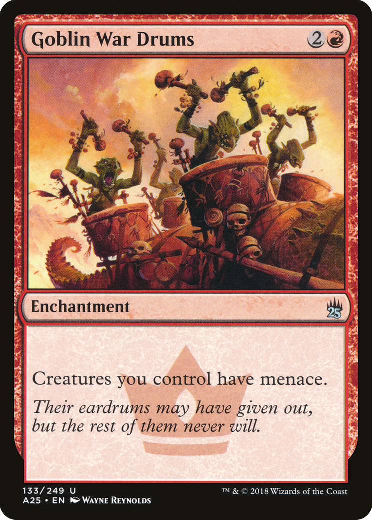 Goblin War Drums (133) Foil - Masters 25