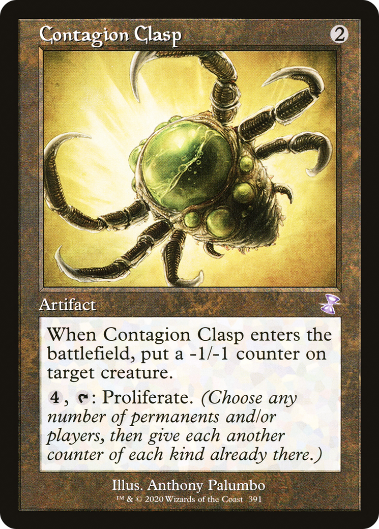 Contagion Clasp (Retro) (391) Foil - Time Spiral Remastered
