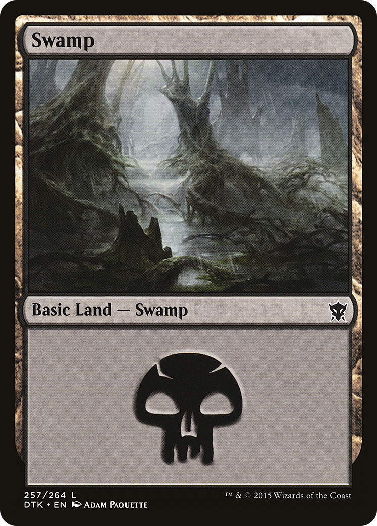 Swamp (257) Foil - Dragons of Tarkir