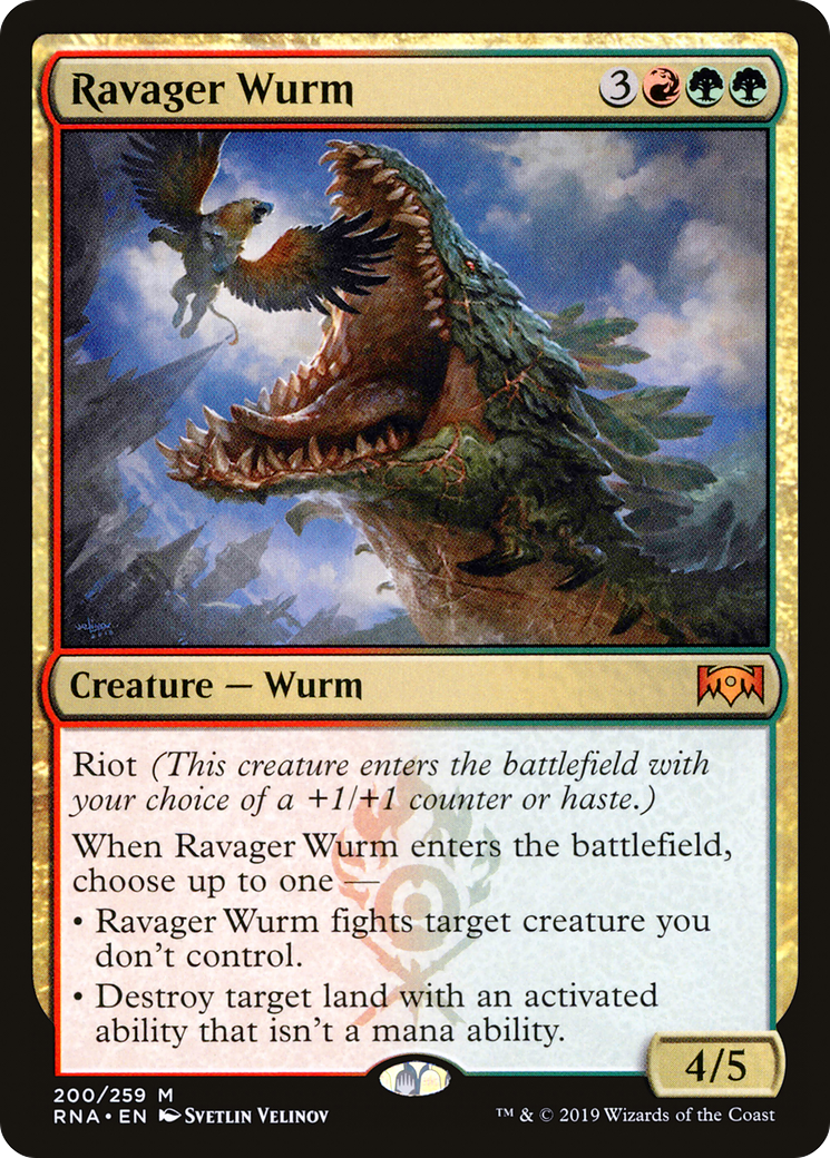 Ravager Wurm (200) Foil - Ravnica Allegiance