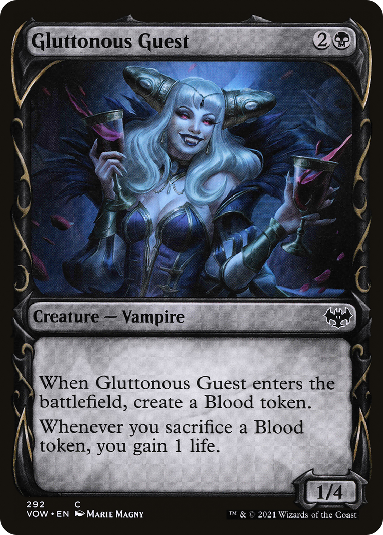 Gluttonous Guest (Showcase) (292) Foil - Innistrad: Crimson Vow