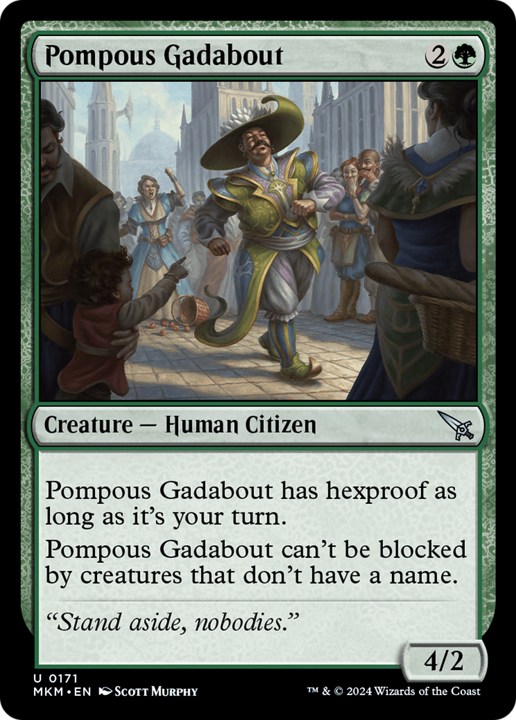 Pompous Gadabout (171) Foil - Murders at Karlov Manor