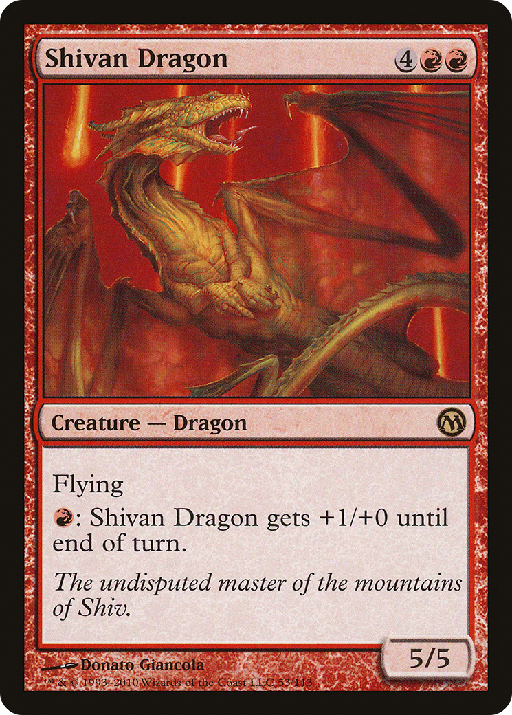 Shivan Dragon (053) - Duels of the Planeswalkers