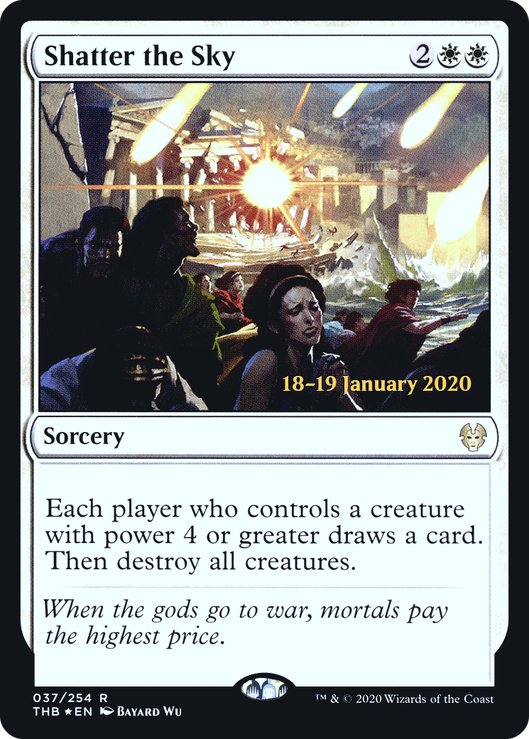 Shatter the Sky (037) Foil - Theros Beyond Death Promos
