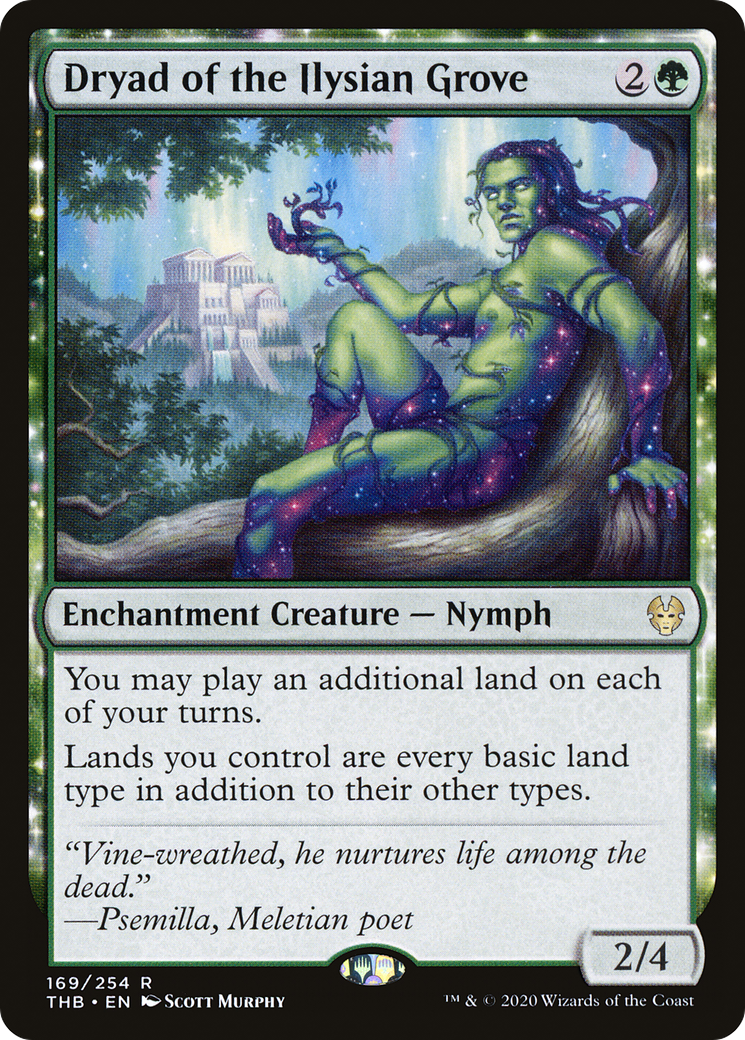 Dryad of the Ilysian Grove (169) Foil - Theros Beyond Death