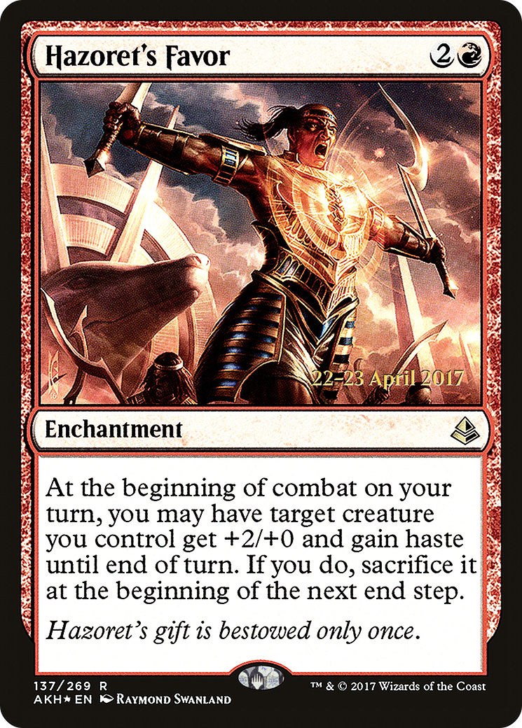 Hazoret's Favor (137s) Foil - Amonkhet Promos