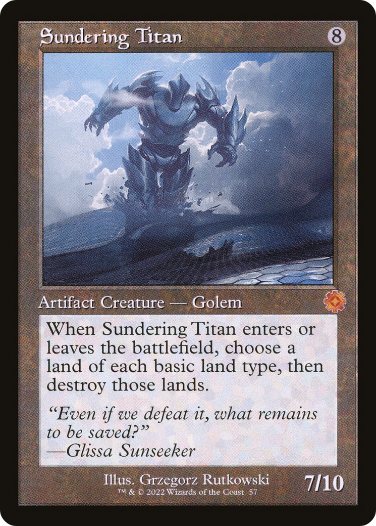 Sundering Titan (Retro) (057) Foil - The Brothers' War Retro Artifacts