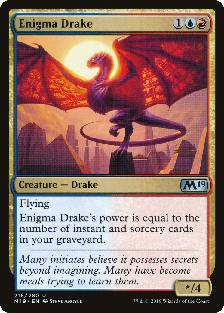 Enigma Drake (216) Foil - Core Set 2019