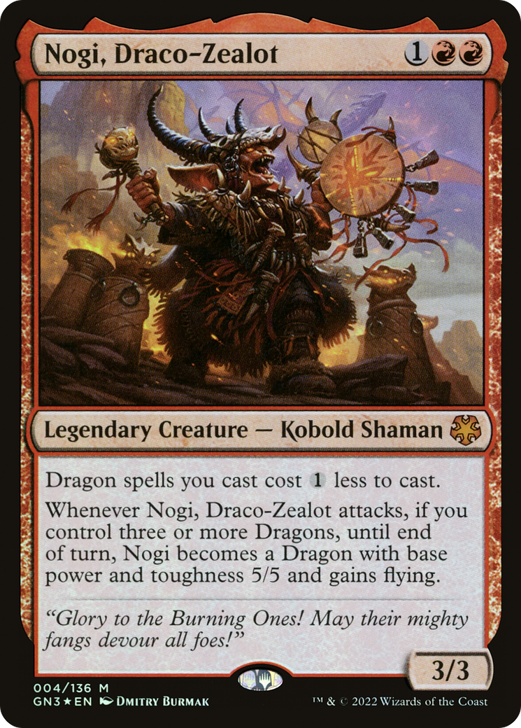 Nogi, Draco-Zealot (004) Foil - Game Night: Free-for-All