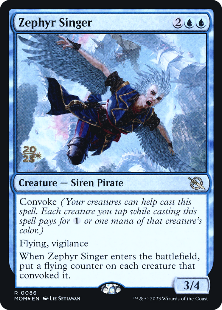 Zephyr Singer (86s) Foil - March of the Machine Promos