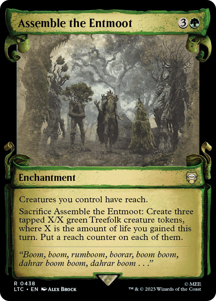 Assemble the Entmoot (Showcase) (438) - Tales of Middle-earth Commander