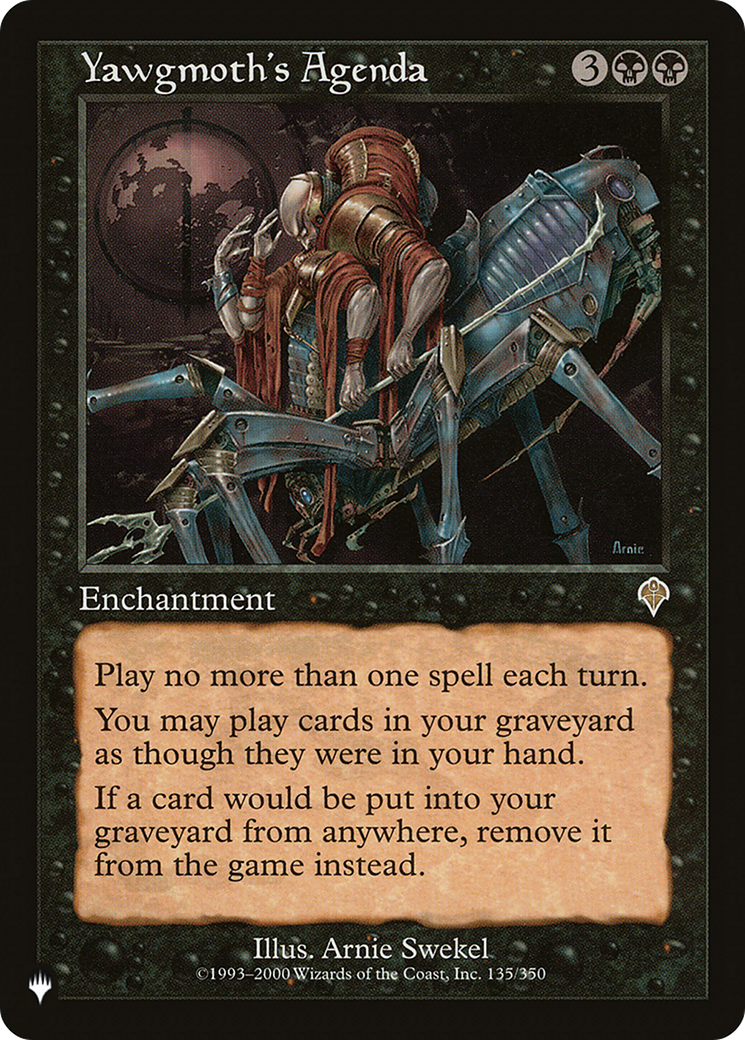 Yawgmoth's Agenda (Retro) (INV-135) - The List