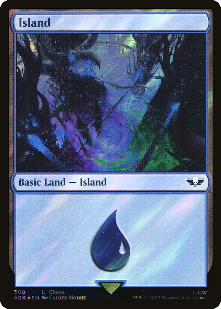 Island (308) Surge Foil - Warhammer 40,000 Commander