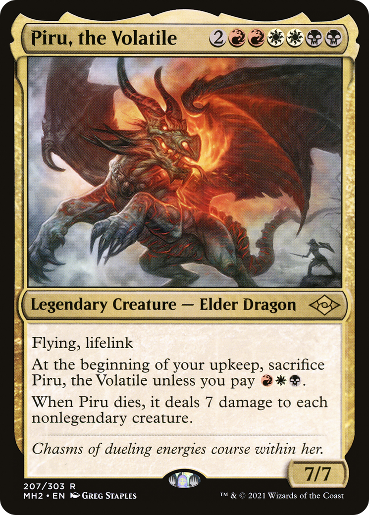 Piru, the Volatile (207) Foil - Modern Horizons 2