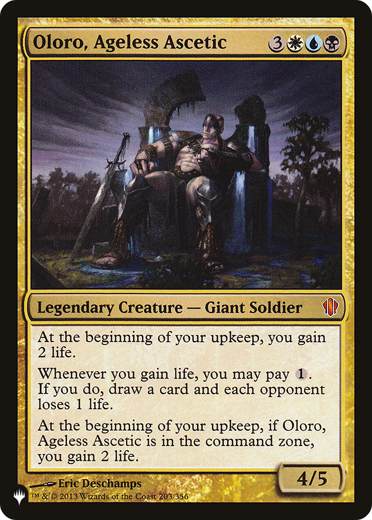 Oloro, Ageless Ascetic (203/356) - The List