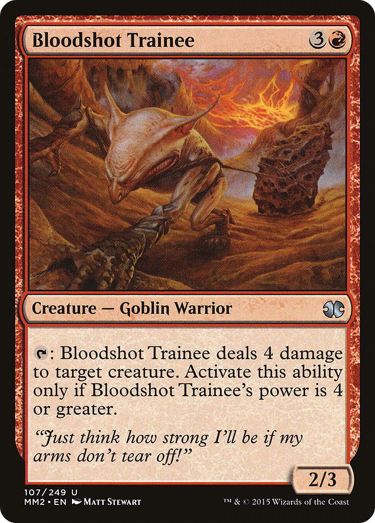 Bloodshot Trainee (107) Foil - Modern Masters 2015