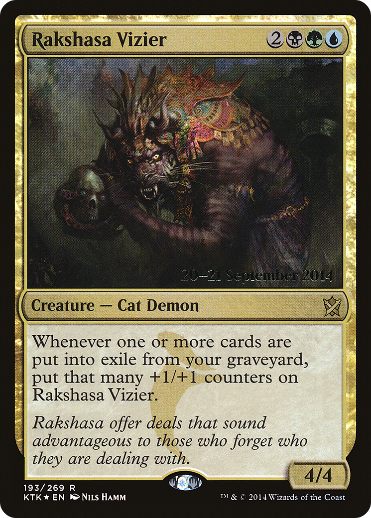 Rakshasa Vizier (193s) Foil - Khans of Tarkir Promos