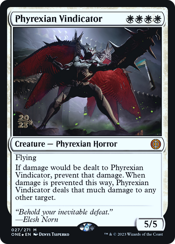 Phyrexian Vindicator (027) Foil - Phyrexia: All Will Be One Promos