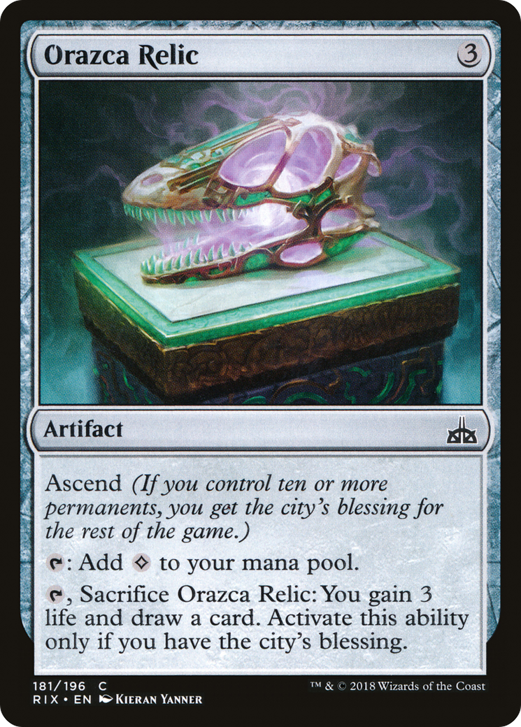 Orazca Relic (181) Foil - Rivals of Ixalan