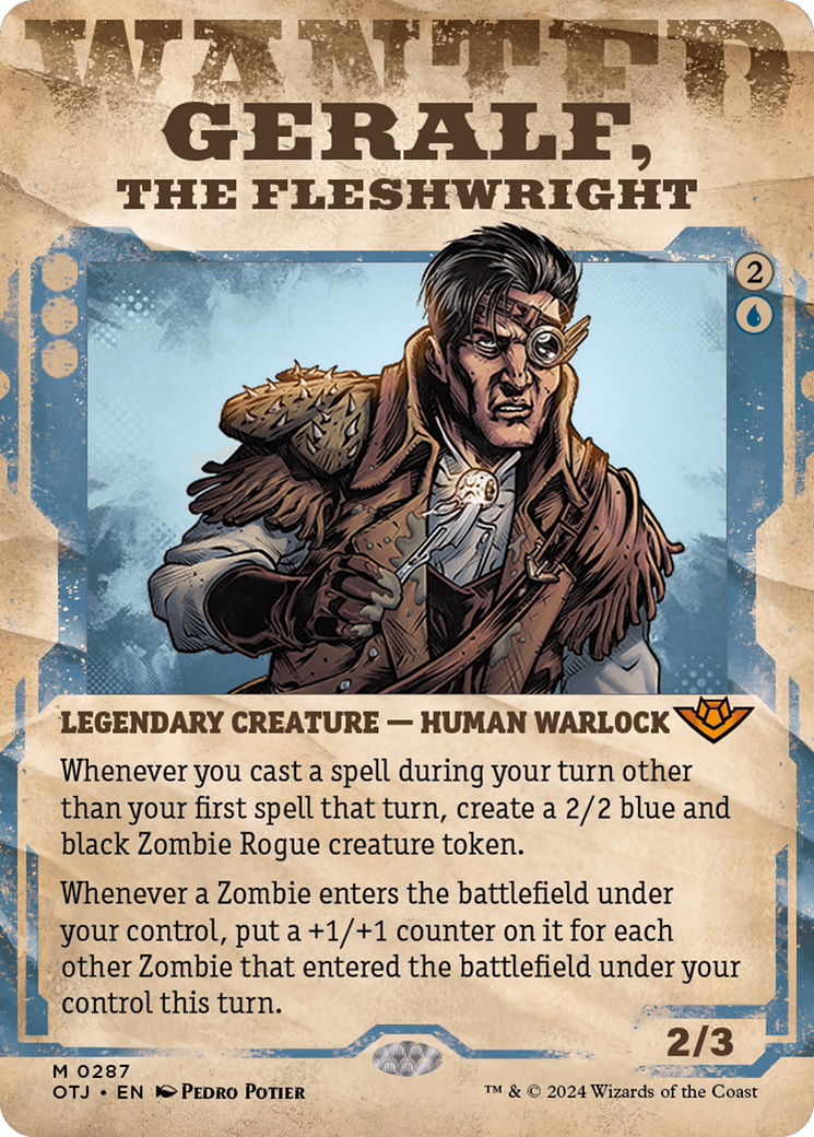 Geralf, the Fleshwright (Showcase) (287) Foil - Outlaws of Thunder Junction