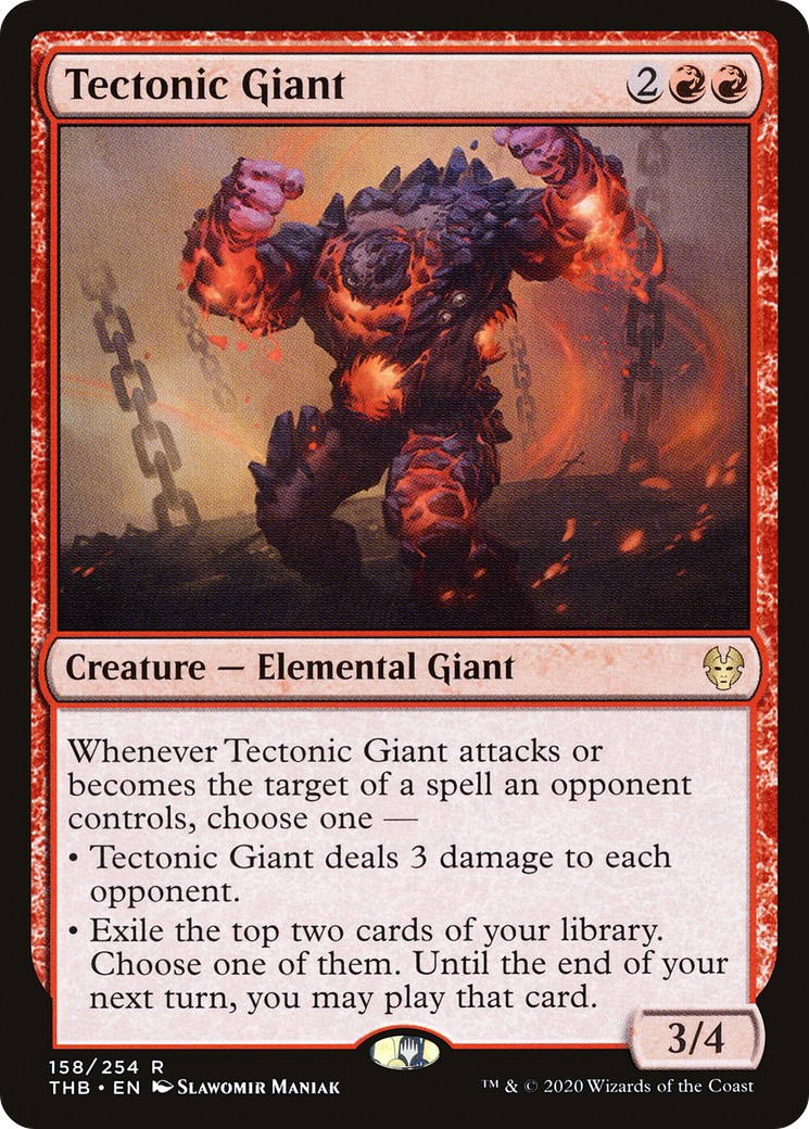 Tectonic Giant (158) Foil - Theros Beyond Death