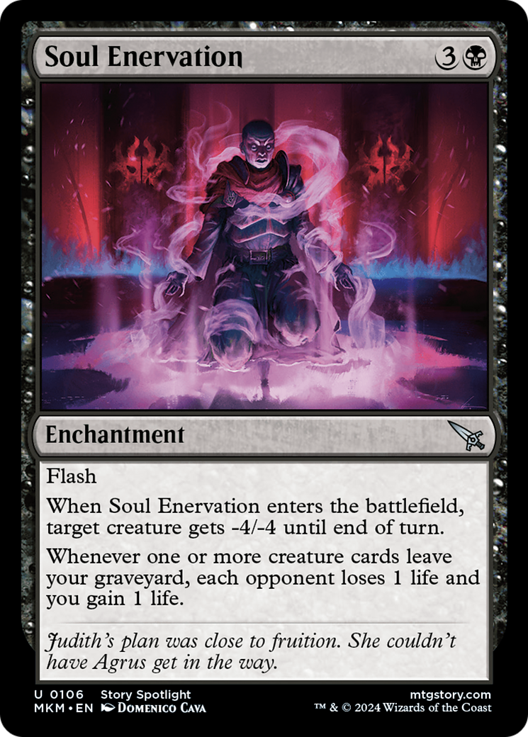 Soul Enervation (106) Foil - Murders at Karlov Manor