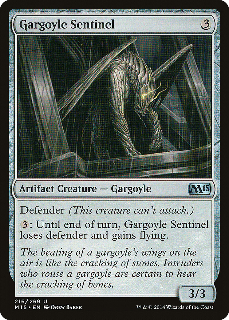 Gargoyle Sentinel (216) Foil - Magic 2015