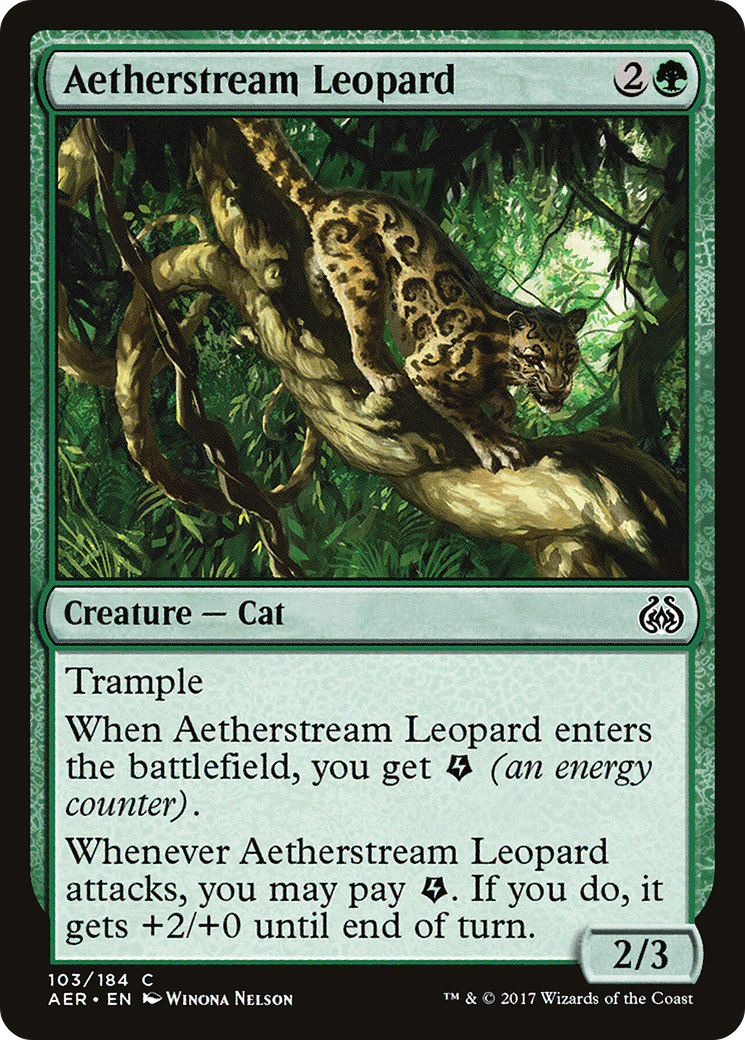 Aetherstream Leopard (103) Foil - Aether Revolt