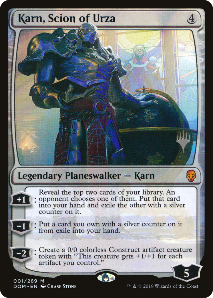 Karn, Scion of Urza (001) - Dominaria Promos