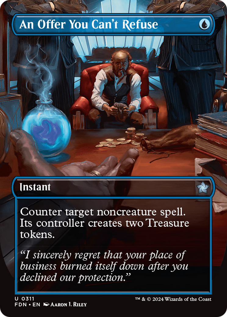 An Offer You Can't Refuse (Borderless) (311) Foil - Foundations