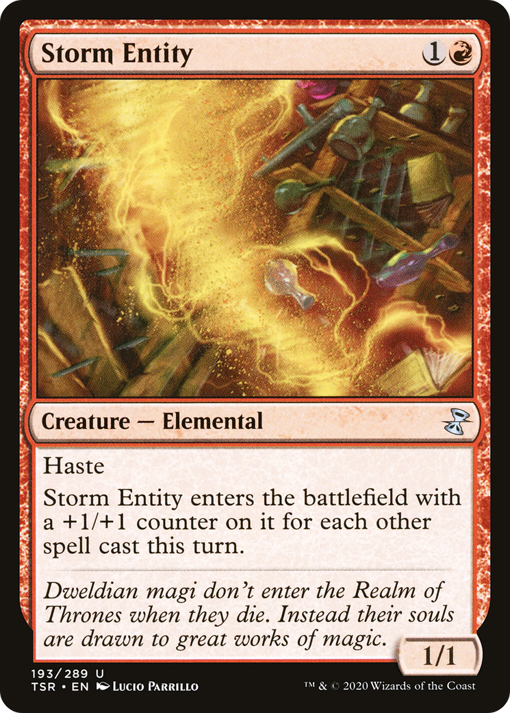 Storm Entity (193) Foil - Time Spiral Remastered