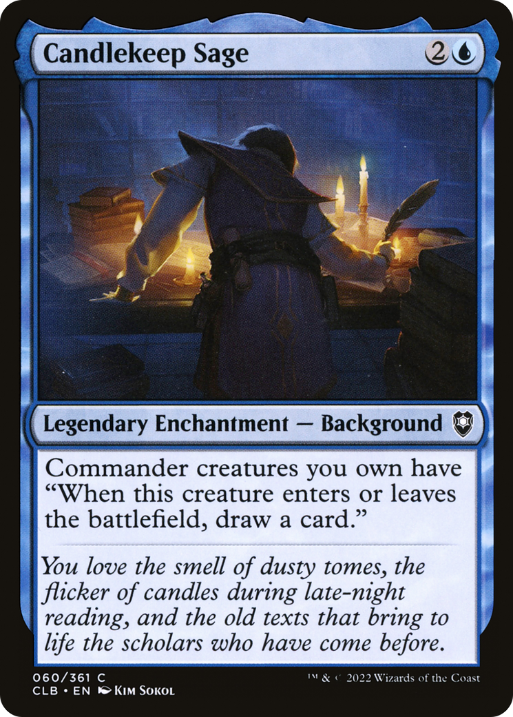 Candlekeep Sage (060) Foil - Commander Legends: Battle for Baldur's Gate
