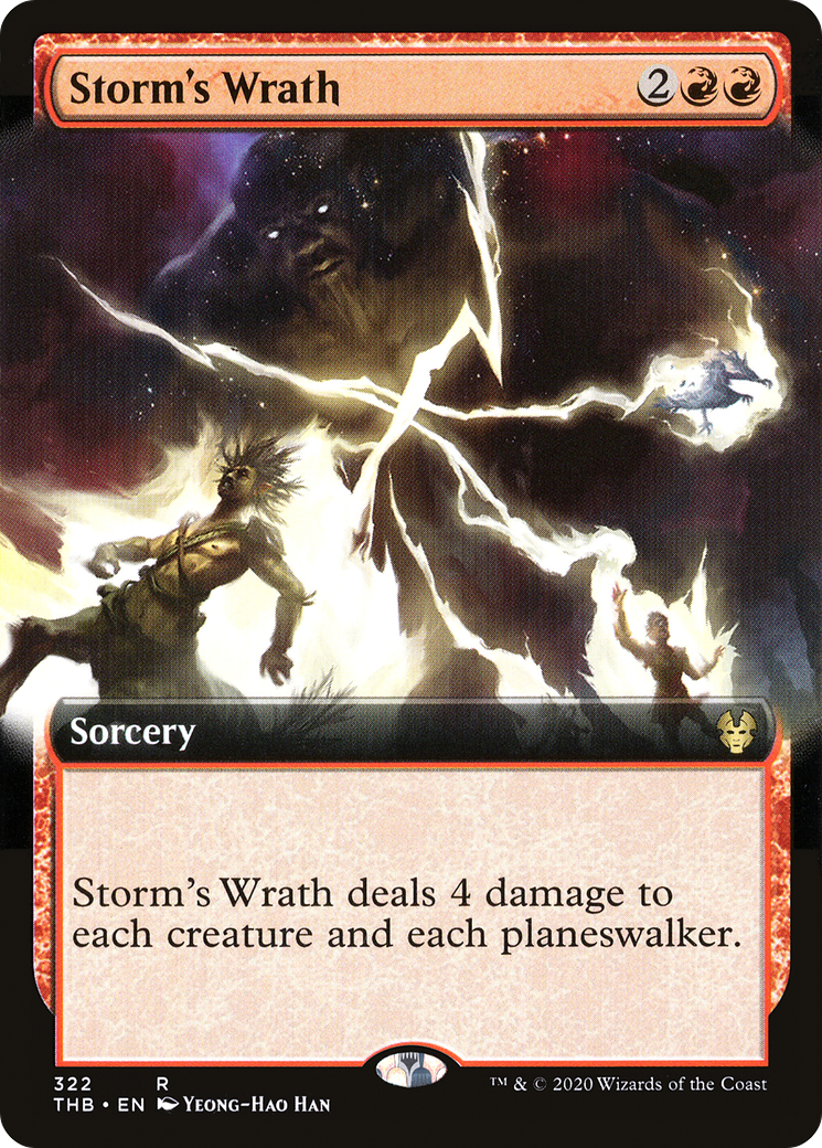 Storm's Wrath (Extended Art) (322) Foil - Theros Beyond Death