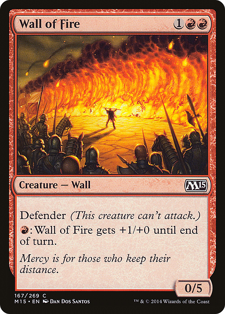 Wall of Fire (167) Foil - Magic 2015