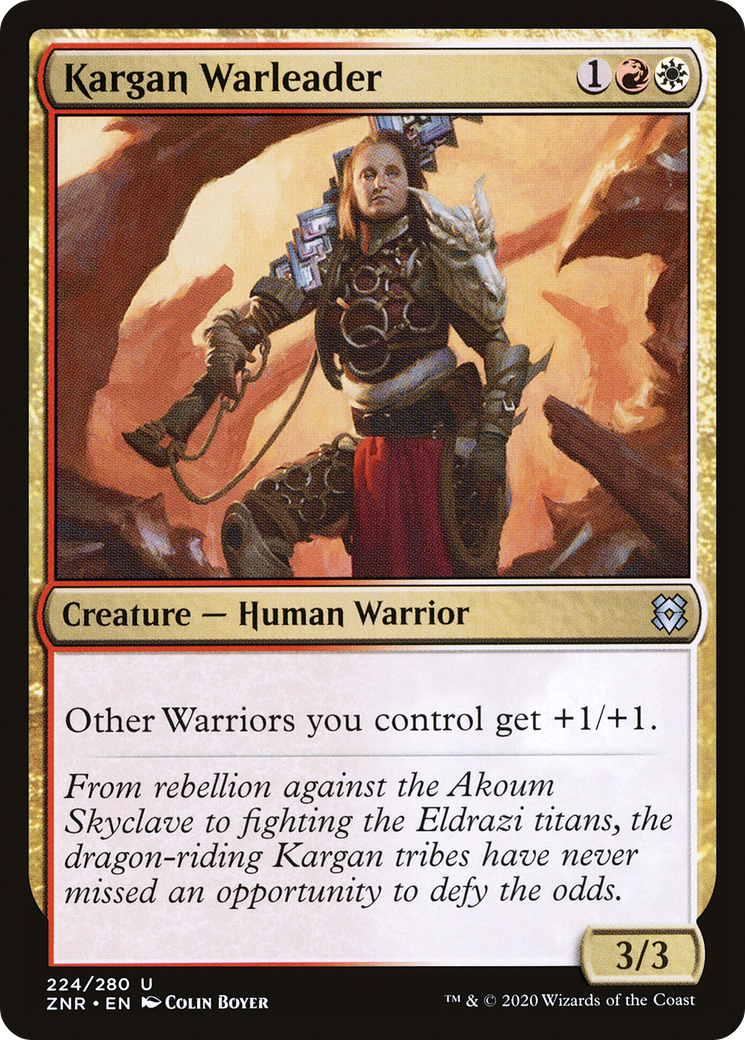 Kargan Warleader (224) Foil - Zendikar Rising