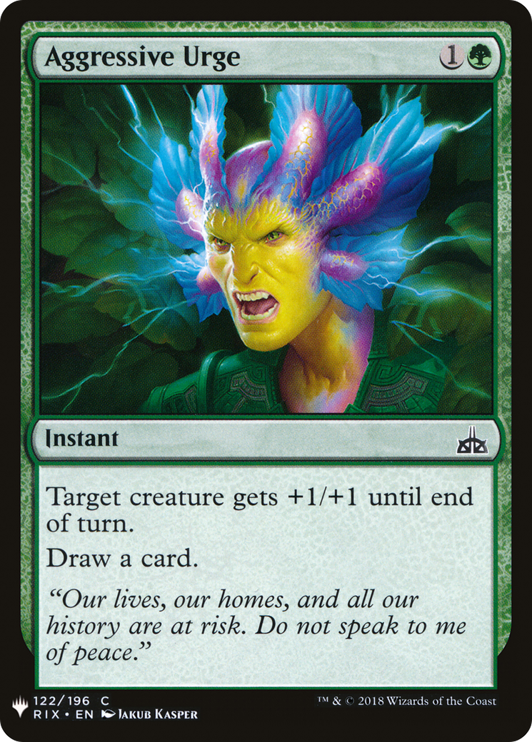Aggressive Urge (122) - The List