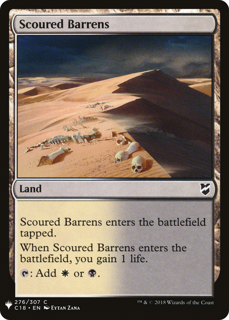 Scoured Barrens (C18-276) - The List