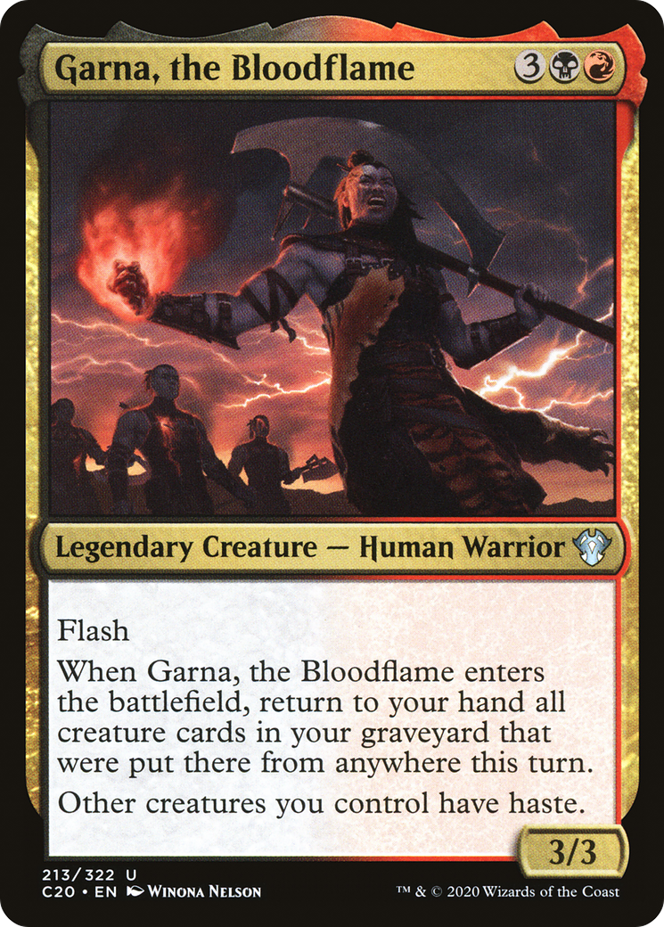 Garna, the Bloodflame (213) - Commander 2020
