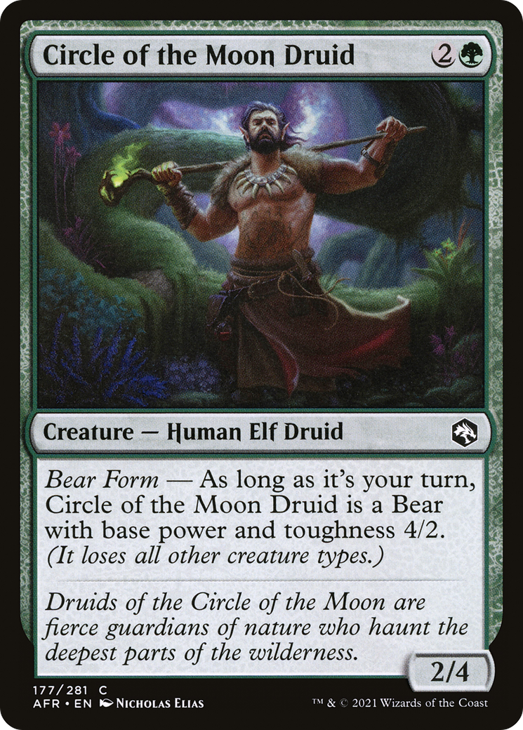 Circle of the Moon Druid (177) Foil - Adventures in the Forgotten Realms