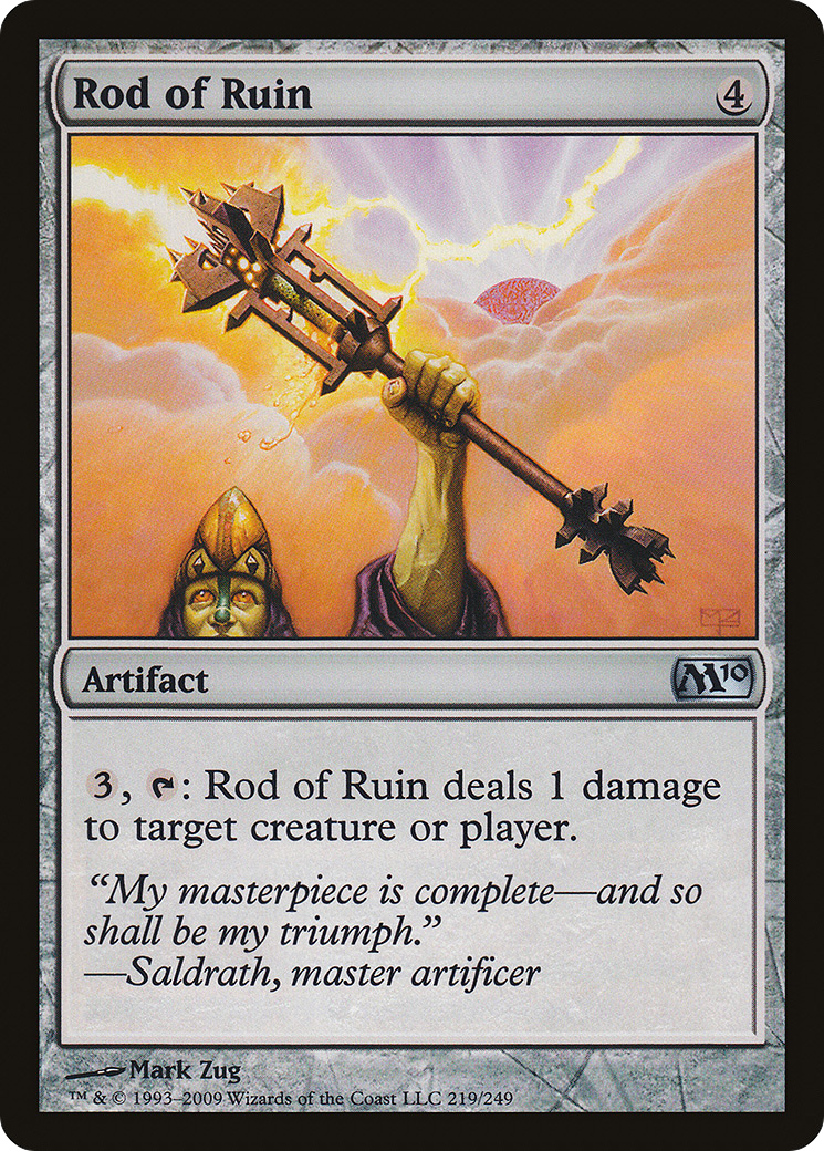 Rod of Ruin (219) Foil - Magic 2010