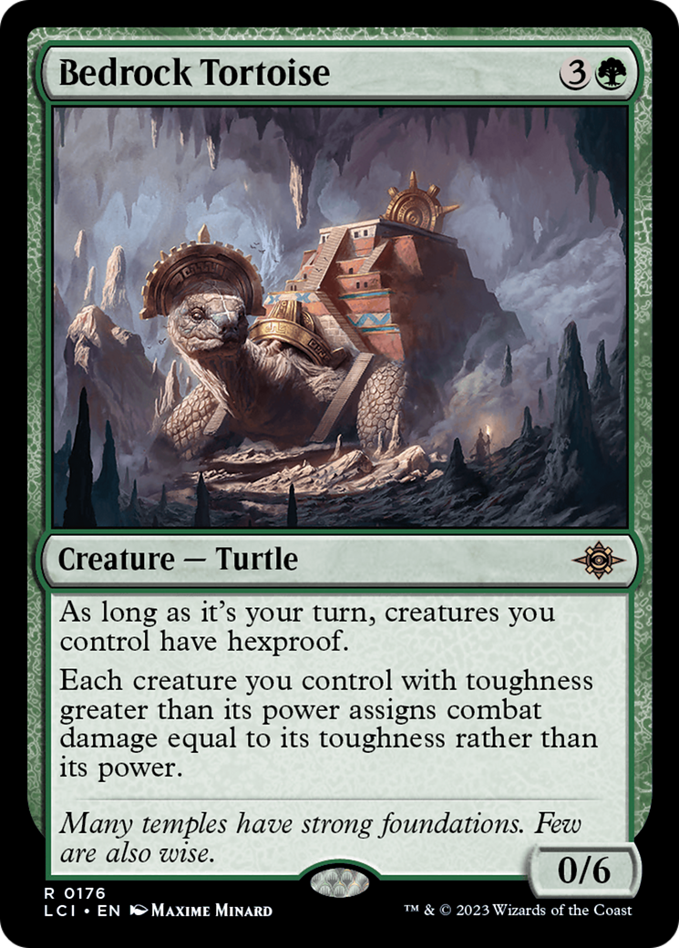 Bedrock Tortoise (176) Foil - The Lost Caverns of Ixalan